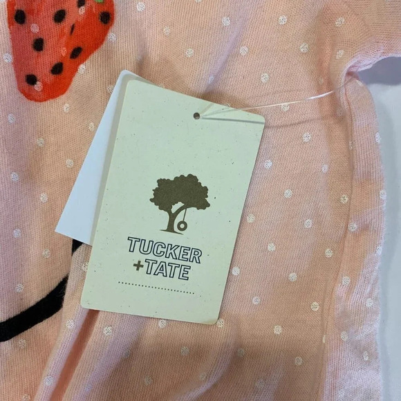 Tucker + Tate Kids' Tie Front Graphic Tee In Pink Seashell Smiley Size 2 NWT - Picture 6 of 14